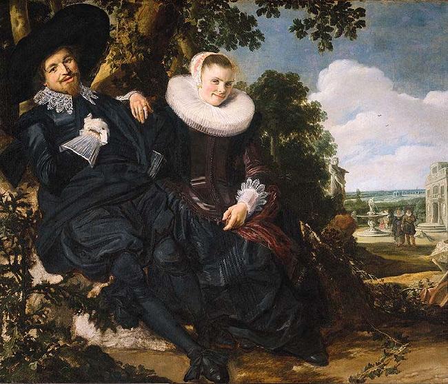 Frans Hals Marriage Portrait of Isaac Massa en Beatrix van der Laen oil painting picture